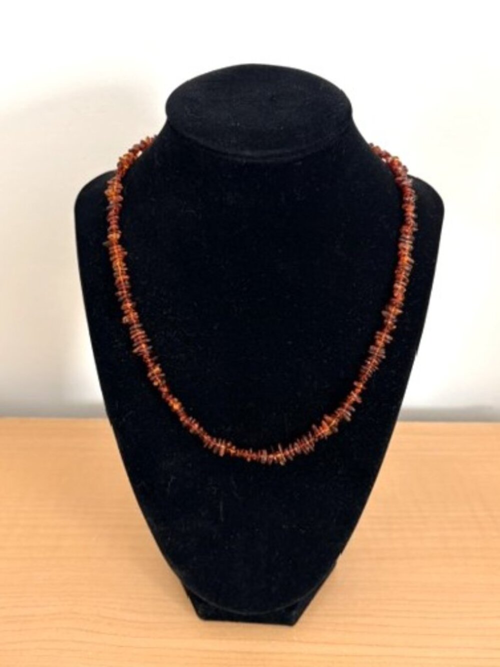 Vintage Danish Baltic Amber Beaded Necklace - 18 Inches